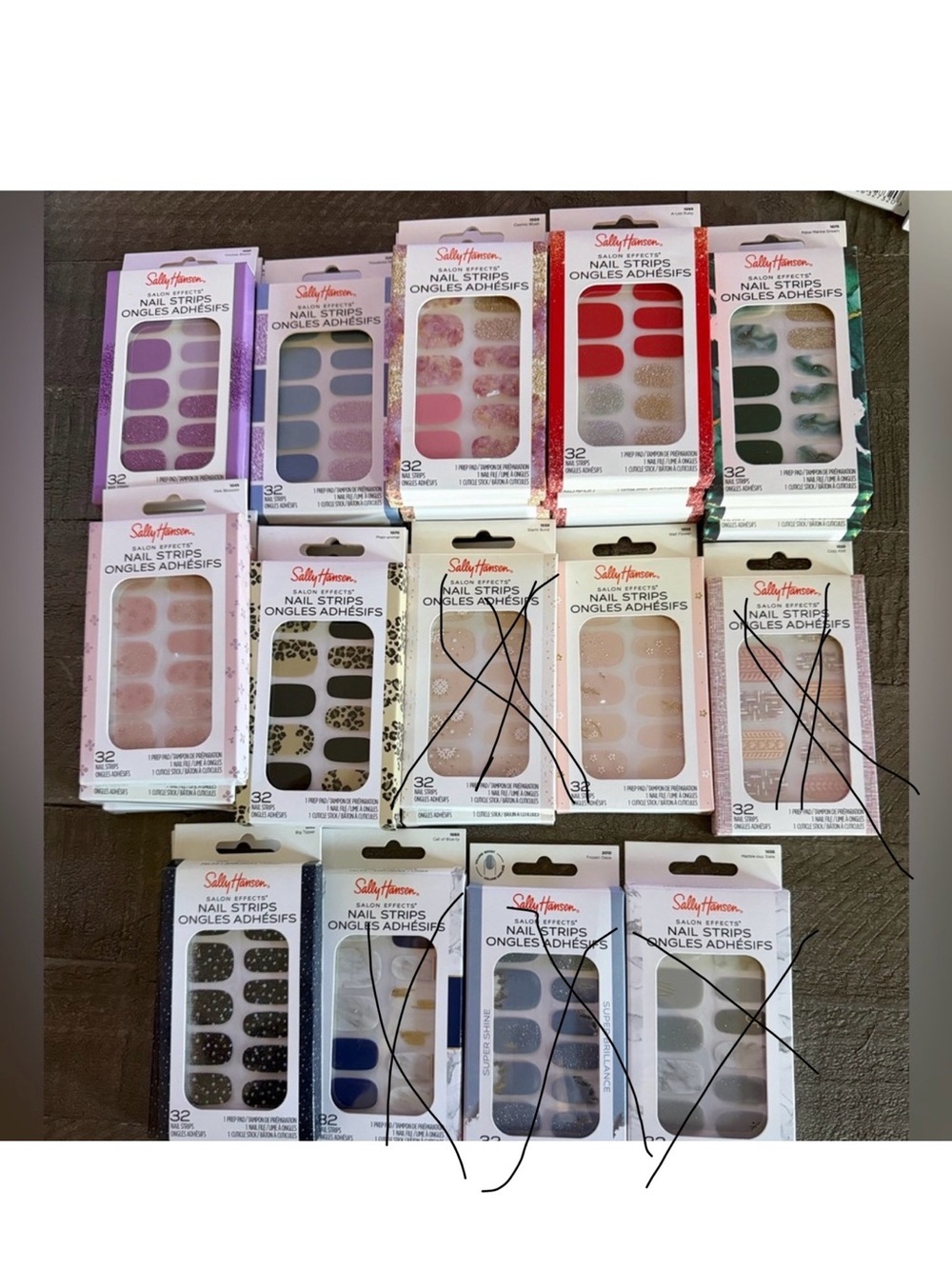 4 pack Sally Hansen Nail Strips - NWT